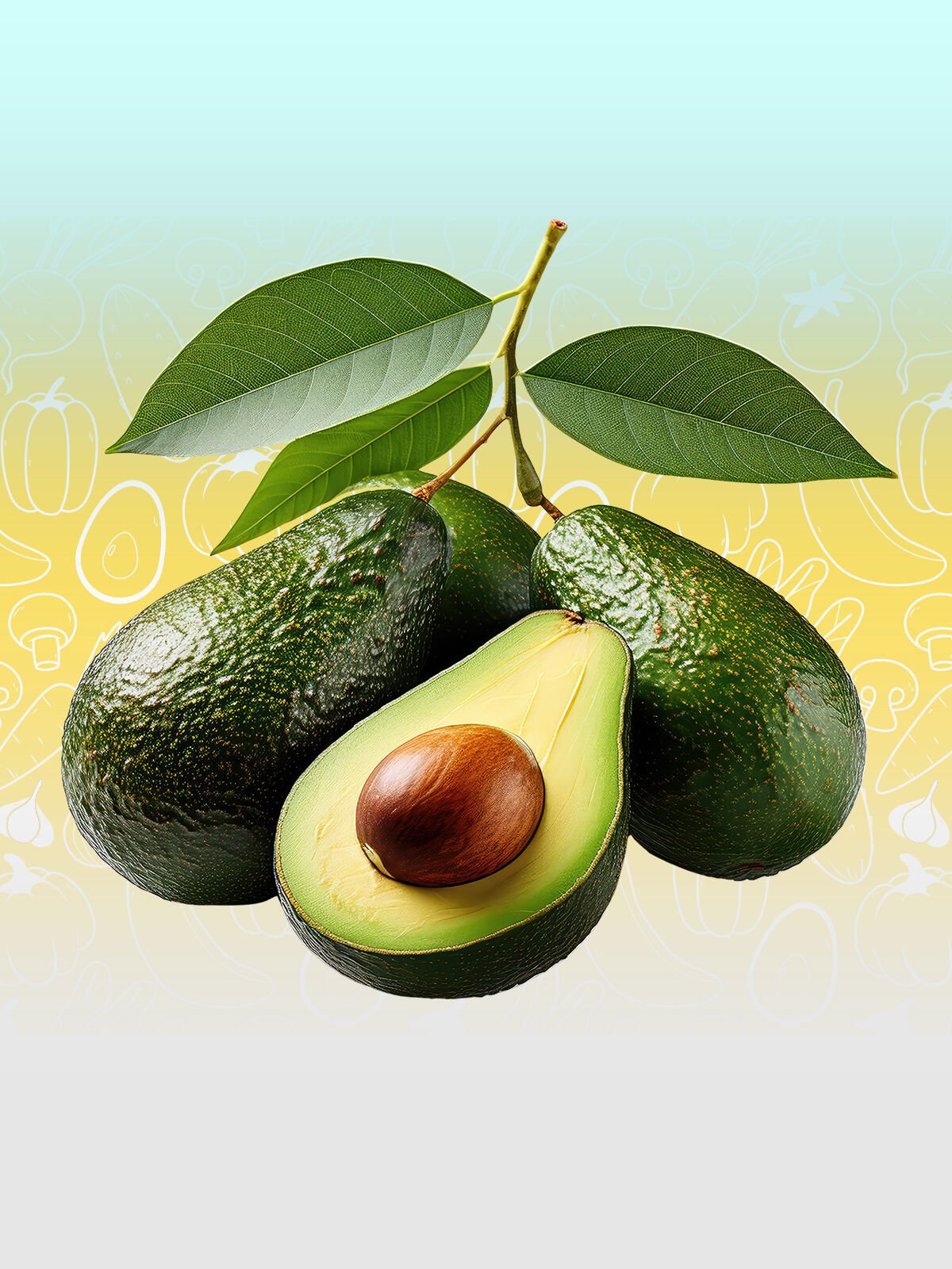Avokado  1 KG Taze Hasat Dalından.