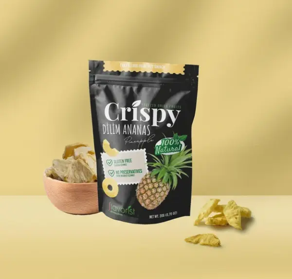 Dondurularak Kurutulmuş Ananas Dilimleri 20 gram