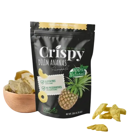 Dondurularak Kurutulmuş Ananas Dilimleri 20 gram